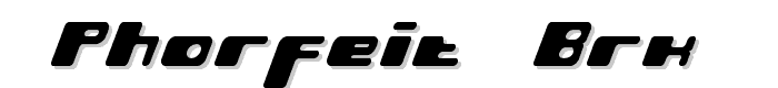Phorfeit (BRK) font